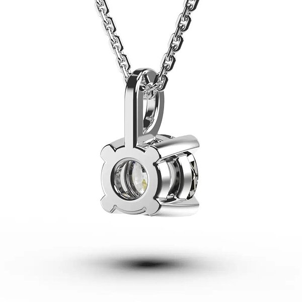 Золотой кулон с цепочкой с бриллиантом lun719261121b – изображение 5