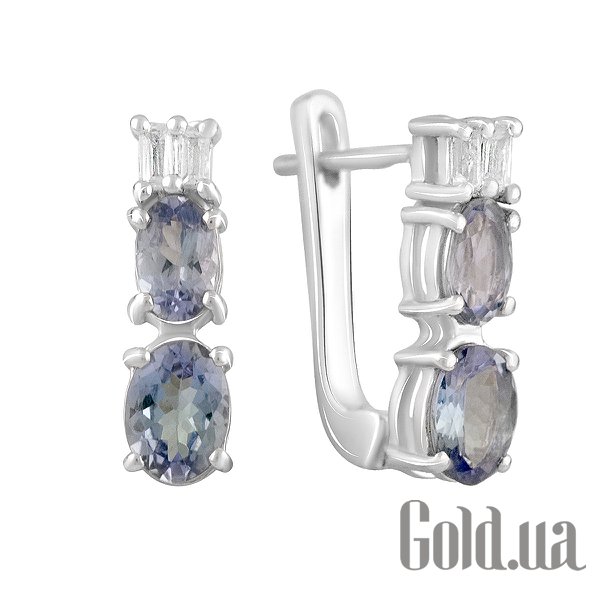 

Серьги Fresh Jewelry, Серебряные серьги с танзанитами и топазами