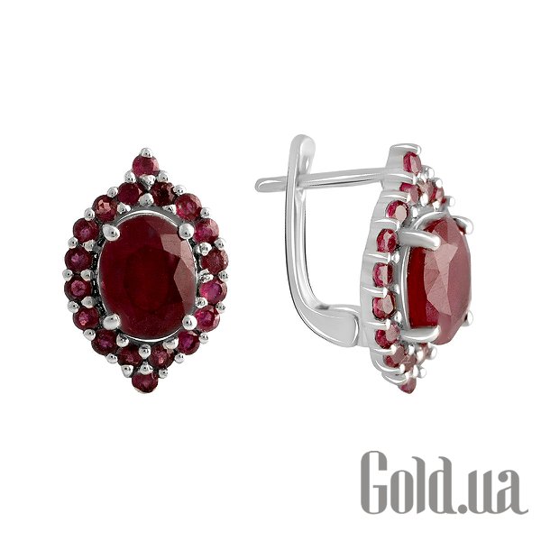 

Серьги Fresh Jewelry, Серебряные серьги с рубинами