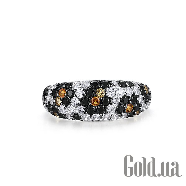 Каблучка Lurie Jewelry Жіноча срібна каблучка зі шпінеллю та куб. цирконіями, 18