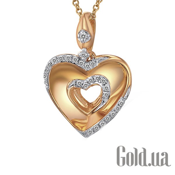 

Кулоны-сердечки Lurie Jewelry, Золотой кулон с бриллиантами