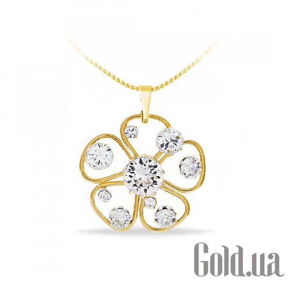 

Женские колье и кулоны Kobi, Золотой, Кулон с цепочкой с кристаллами Swarovski в позолоте
