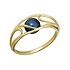 Женское золотое кольцо с жемчугом - фото 1