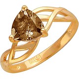 Женское золотое кольцо с раухтопазом, 1623867