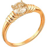 Женское золотое кольцо с куб. цирконием, 1656379