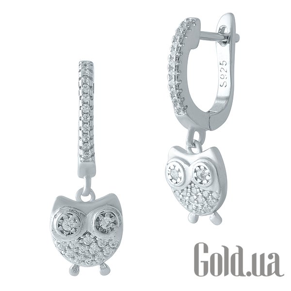 

Серьги с подвесками Fresh Jewelry, Серебряные серьги с куб. циркониями