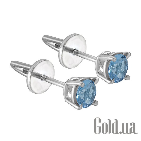

Серьги-гвоздики Lurie Jewelry, Золотые серьги с топазами