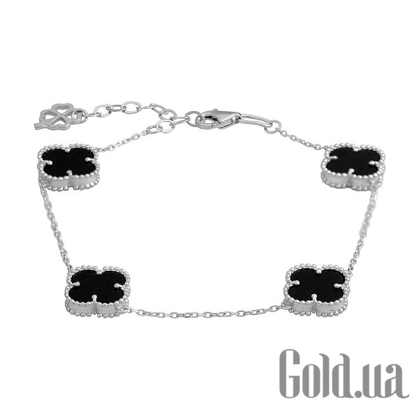

Браслет Fresh Jewelry, Женский золотой браслет с ониксами, 17
