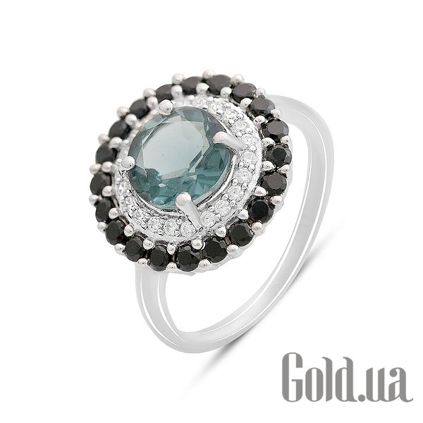 

Женские кольца Fresh Jewelry, Женское серебряное кольцо с куб. циркониями, сапфирами и топазом, 18