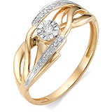 Женское золотое кольцо с бриллиантами, 1555772