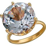 Женское золотое кольцо с синт. аметистом, 1615676
