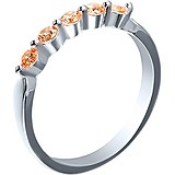 Женское серебряное кольцо с куб. циркониями, 1625404