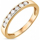 Золотое обручальное кольцо с бриллиантами, 1635388