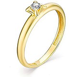 Золотое кольцо с бриллиантом, 1636668