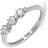 Kabarovsky Золотое обручальное кольцо с бриллиантами, 1647420