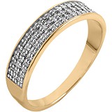 Золотое обручальное кольцо с бриллиантами, 1673020