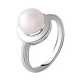 Женское серебряное кольцо с культив. жемчугом, 1742908