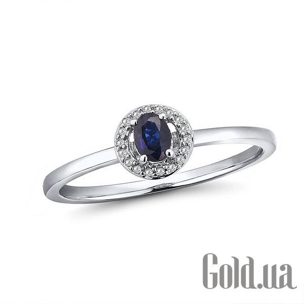 

Кольцо Lurie Jewelry, Женское золотое кольцо с сапфиром и бриллиантами, 17