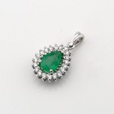 Золотий кулон з діамантами та смарагдом, 1796924