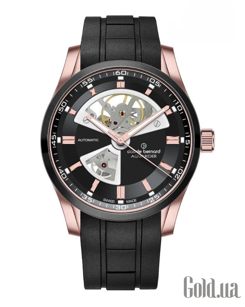 Claude Bernard Мужские часы Aquarider Automatic Open Heart 85030 357RNCA NIR 85030 357RNCA NIR
