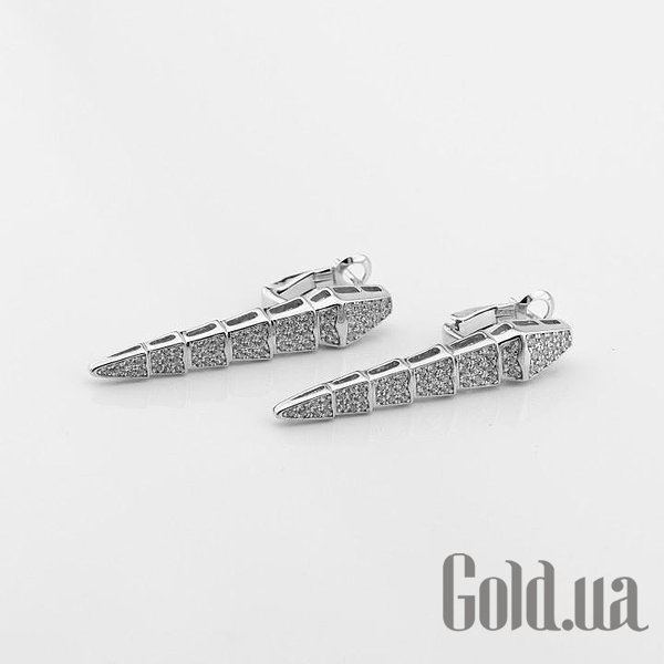 Серебряные серьги с куб. циркониями DIA3203232