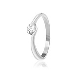 Серебряное кольцо с Swarovski Zirconia, 813372