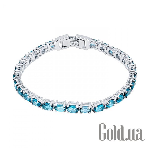 

Женские браслеты Lurie Jewelry, Женский серебряный браслет с топазами, 18