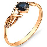 Женское золотое кольцо с сапфиром, 1554493