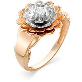 Женское золотое кольцо с бриллиантом, 1611837