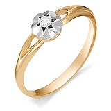 Женское золотое кольцо с бриллиантом, 1616701