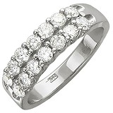 Золотое обручальное кольцо с бриллиантами, 1619005