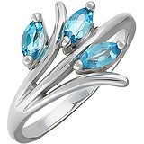 Женское серебряное кольцо с топазами, 1626685