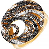 Женское золотое кольцо с бриллиантами, 1645117
