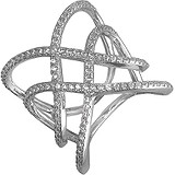 Женское серебряное кольцо с куб. циркониями, 1654333
