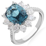 Женское серебряное кольцо с куб. циркониями, 1665085