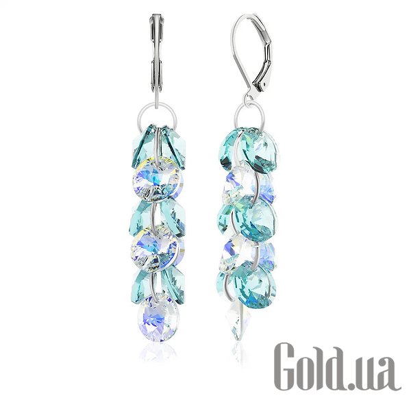 

Серьги с подвесками Kobi, Стальной, Серьги с кристаллами Swarovski