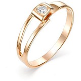Женское золотое кольцо с бриллиантом, 1711421