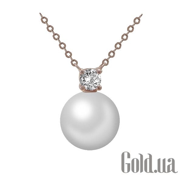 

Колье Lurie Jewelry, Золотое колье с жемчугом и бриллиантом, 45