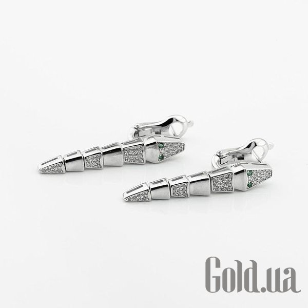 Серебряные серьги с куб. циркониями DIA3203239