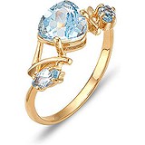 Женское золотое кольцо с топазами, 1603390
