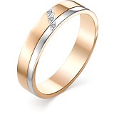 Золотое обручальное кольцо с бриллиантами, 1611838