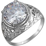 Женское серебряное кольцо с горным хрусталем, 1636926