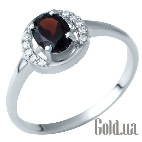 

Женские кольца Fresh Jewelry, Женское серебряное кольцо с гранатом и куб. циркониями, 17.5