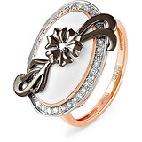 Kabarovsky Женское золотое кольцо с бриллиантами и эмалью, 1698622