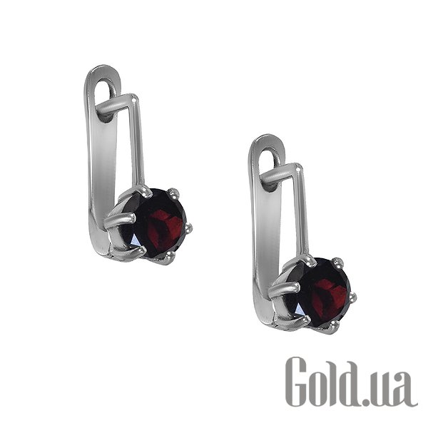 

Серьги Lurie Jewelry, Серебряные серьги с гранатами