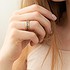 Женское серебряное кольцо в позолоте - фото 4