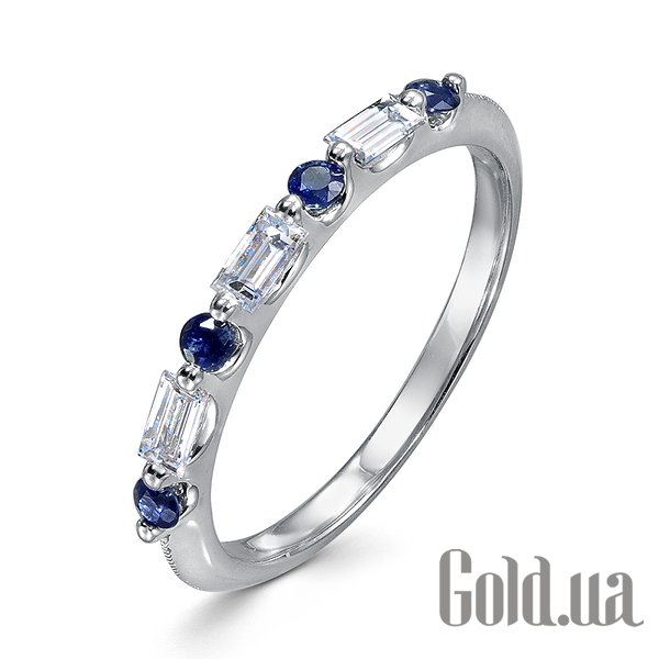 

Кольцо Lurie Jewelry, Золотое кольцо с бриллиантами и сапфирами, 17