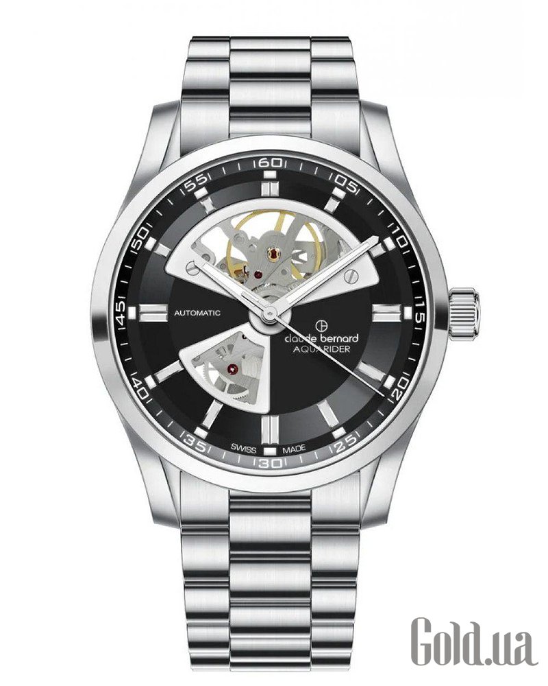 Claude Bernard Мужские часы Aquarider Automatic Open Heart 85030 3M NIN 85030 3M NIN