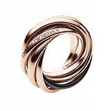 Armani Стальное кольцо с позолотой, 060990