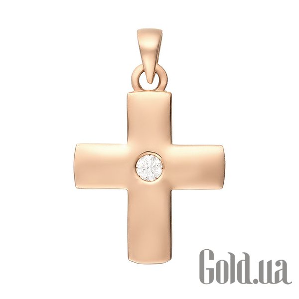 

Кулон-крестик Fresh Jewelry, Золотой кулон с бриллиантом